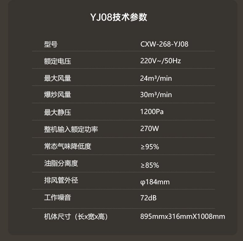油烟机YJ08